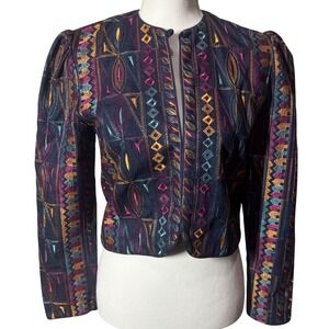 Jim Helman Vintage Southwestern Tapestry Jacket –‎ Women's 8 Southwestern